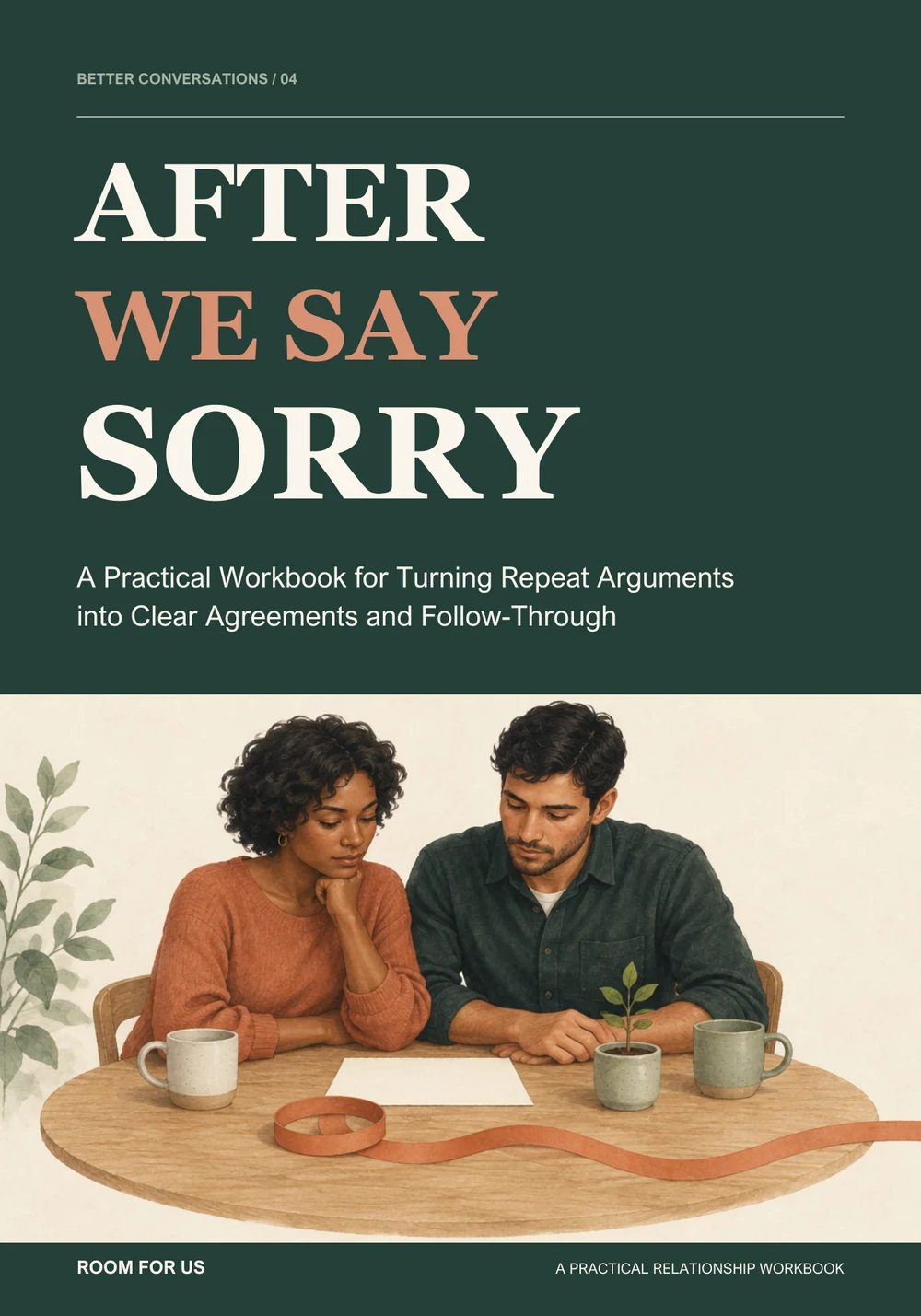After We Say Sorry — exact workbook cover